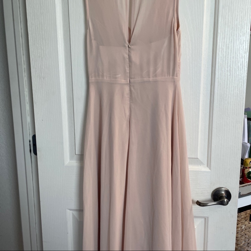 𝅺nwt Anthropologie BHDLN Capulet Neutral Dress women size XS champagne party - Picture 10 of 13